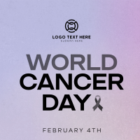 Minimalist World Cancer Day Linkedin Post Image Preview