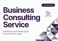 Business Consulting Postcard Design