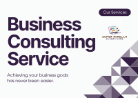 Business Consulting Postcard Image Preview