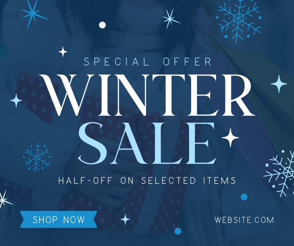 Special Winter Promo Facebook Post Design