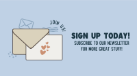 Newsletter Sign Up Facebook event cover Image Preview