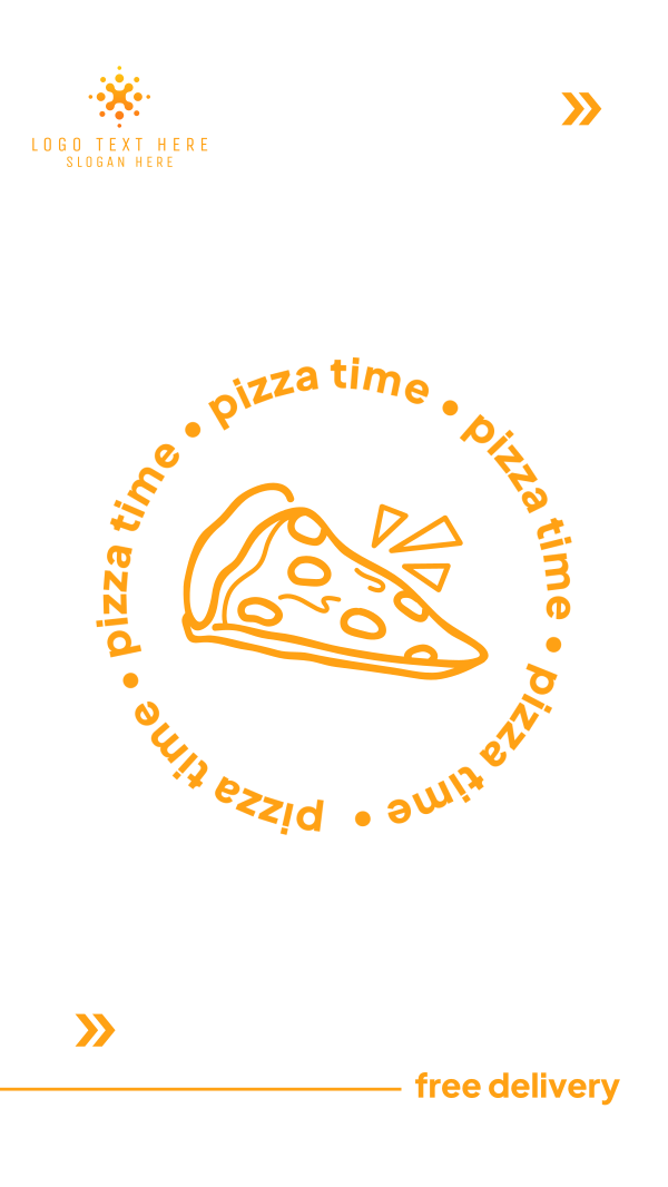 Pizza Time Instagram Story Design Image Preview