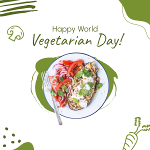 Happy Vegetarian Day! Instagram post Image Preview