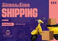 Stress Free Delivery Postcard Image Preview