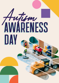 Autism Awareness Shapes Poster Image Preview