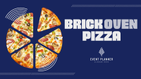 Simple Brick Oven Pizza Facebook Event Cover Design