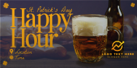 Modern St. Patrick's Day Happy Hour Twitter Post Preview