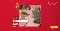 Christmas Clearance Facebook Ad Design