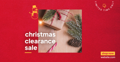 Christmas Clearance Facebook ad Image Preview