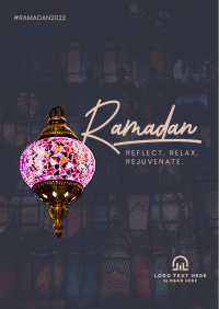 Ramadan Stained Glass Poster Design