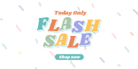 Flash Sale Multicolor Twitter post Image Preview