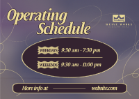 Soft Operating Hours Postcard Image Preview