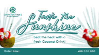 Sunshine Coconut Drink Animation Image Preview