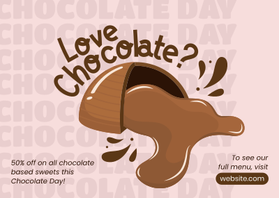 Love Chocolate? Postcard Image Preview