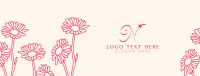 Sunflower Outline Decoration Facebook cover Image Preview