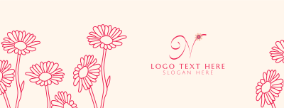 Sunflower Outline Decoration Facebook cover Image Preview