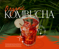 Organic Kombucha Facebook Post Design