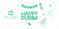 Purim Jewish Festival Twitter post Image Preview