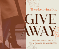 Massive Giveaway this Thanksgiving Facebook Post Design