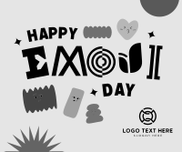 Emoji Day Blobs Facebook Post Design