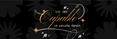 Classy Inspirational Quote Twitter header (cover) Image Preview