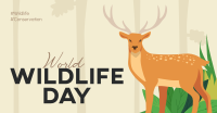 Deer in the Forest Facebook Ad Design