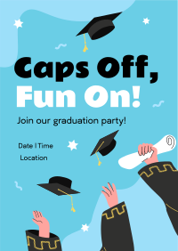 Fun On Graduation Poster Design