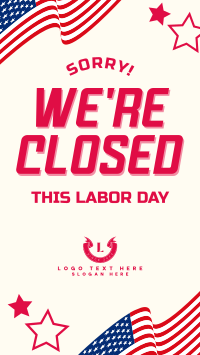 Labor Day Hours Instagram Story Design