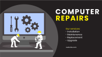 PC Repair Services Facebook Event Cover Design