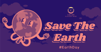 Modern Earth Day Facebook ad Image Preview