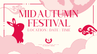 Mid Autumn Bunny Facebook Event Cover Design