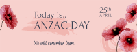 Anzac Day Message Facebook cover Image Preview