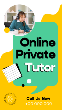 Online Private Tutor Facebook story Image Preview