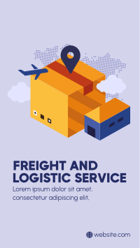 International Logistic Service Facebook Story Design