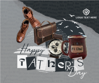 Father's Day Collage Facebook Post Design