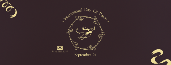 Peace Day Dove Banner Facebook Cover Design Image Preview