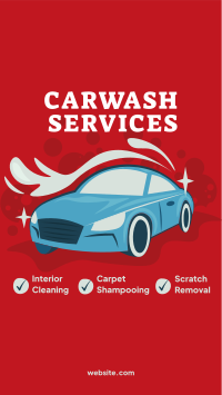 Carwash Services List Facebook Story Image Preview