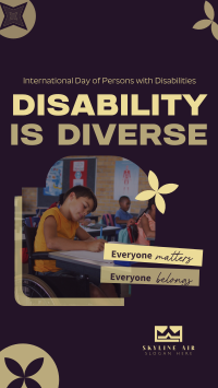 Disabled People Matters Instagram Story Design