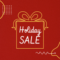 Holiday Sale Red Instagram post Image Preview