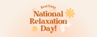 National Relaxation Day Greeting Facebook Cover Image Preview