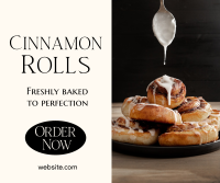 Cinnamon Rolls Elegant Facebook post Image Preview