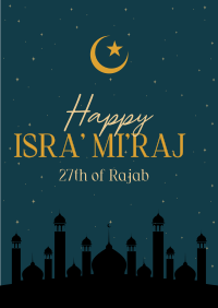 Isra' Mi'raj Spiritual Night Flyer Image Preview