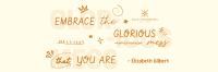 Positive Doodle Quote Twitter header (cover) Image Preview