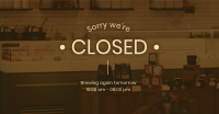 Coffee Shop Closed Facebook Ad Design