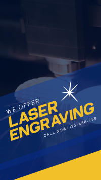 Laser Engraving Service Instagram Reel Design