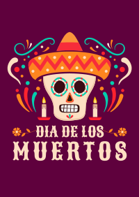 Mexican Skull Poster | BrandCrowd Poster Maker | BrandCrowd