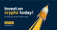 Crypto to the Moon Facebook Ad Design