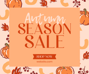 Leaves and Pumpkin Promo Sale Facebook post Image Preview