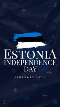 Simple Estonia Independence Day Facebook Story Design