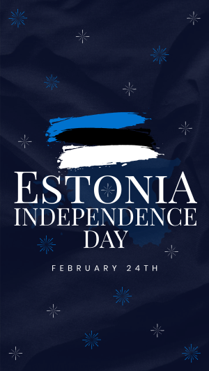 Simple Estonia Independence Day Facebook story Image Preview